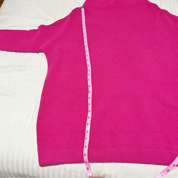 NWT Free People Ottoman Oversized Slouchy Ribbed Knit Raspberry Rose Pink Small - Picture 14 of 16